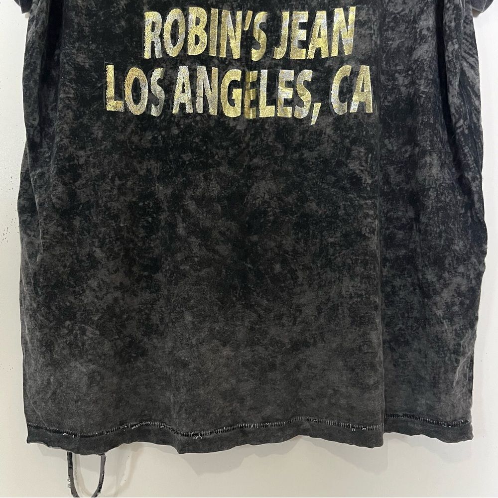 Vintage Y2K Robin’s Jean Threadbare T-Shirt Motorcycle Club LA Graphic Black 2XL - Picture 8 of 13